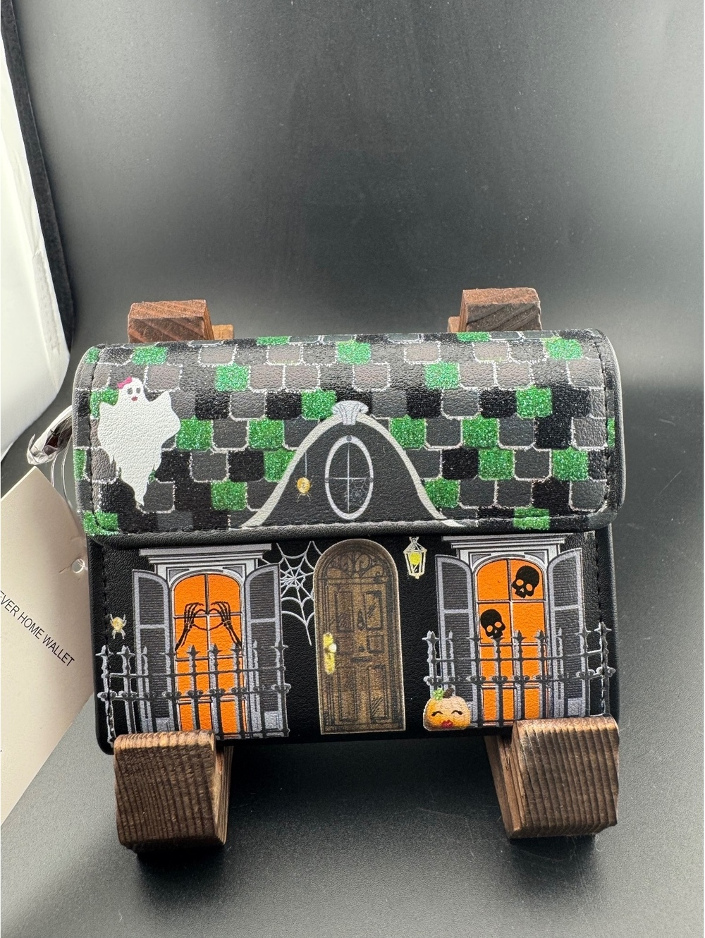 Betsey Johnson Forever Home Black Multi Halloween Wallet